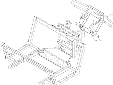 Front Bumper Diagram and Parts List for 747EFI4X4 (37AM485D010)(2017) Cub Cadet Lawn Tractor Accessories